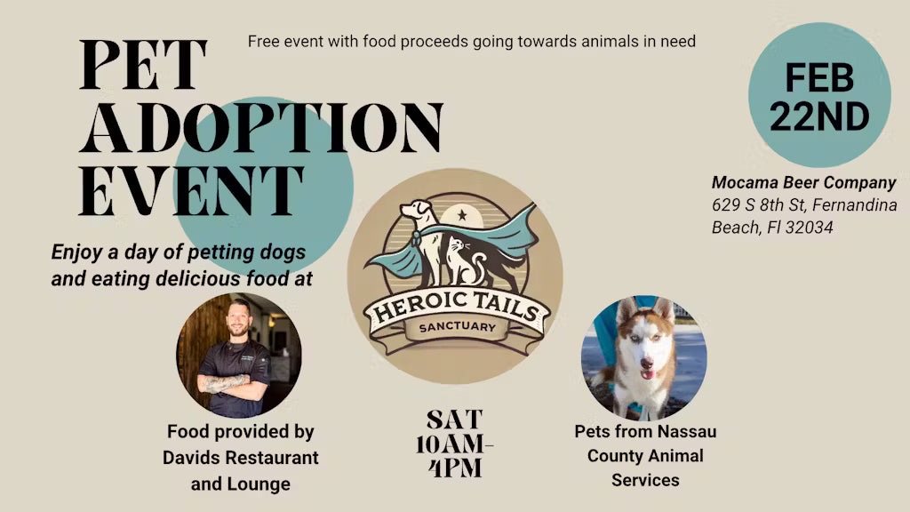 Pet Adoption Event in Biergarten!