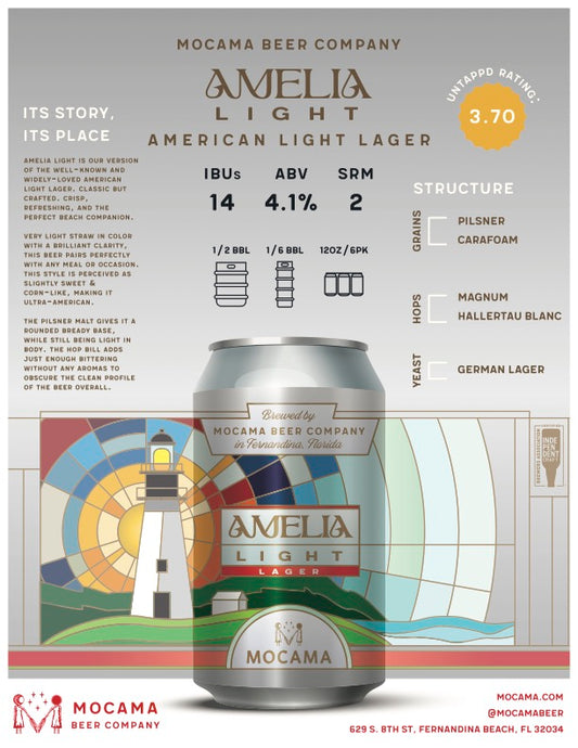 Amelia Light American Light Lager Keg